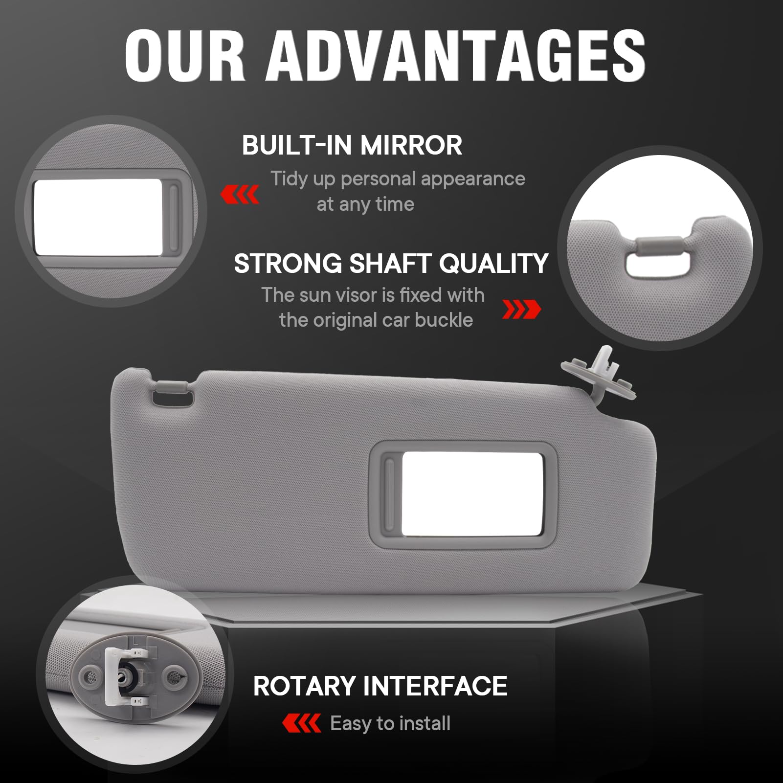 Amazon | エナビシャス 右助手席側サンバイザー 2010-2022